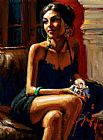 Red on Red IV by Fabian Perez